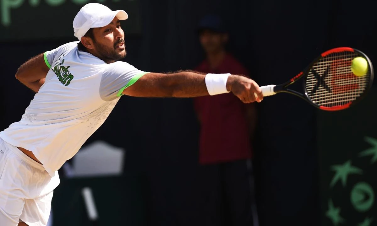 Leading Pakistani tennis player Aisam Qureshi. (AFP)