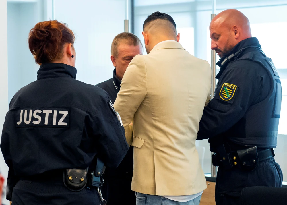 Alaa S has been sentenced to nine-and-a-half years in prison for the stabbing of a man in Chemnitz by a German court. (Reuters)