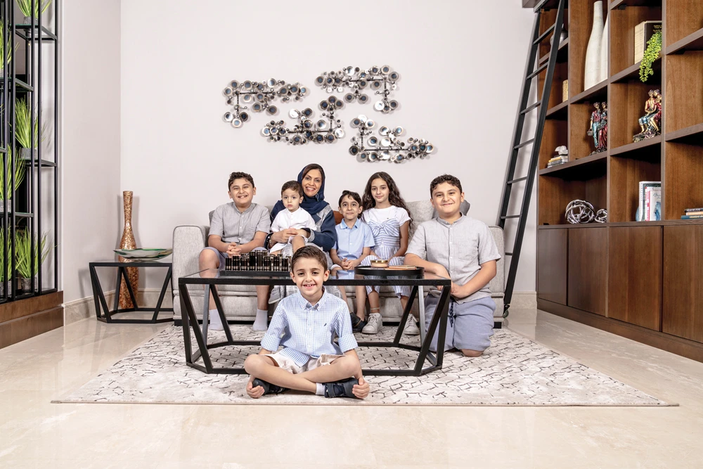 Dr. Basma Albuhairan with her niece and nephews. (AN photo by Ziyad Alarfaj)