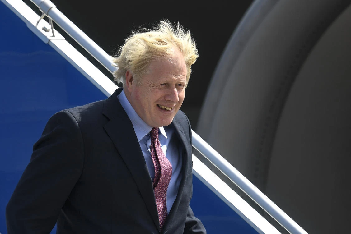 British Prime Minister Boris Johsnon is due to hold his first face-to-face meeting with President Donald Trump during the G7 summit. (File/AFP)