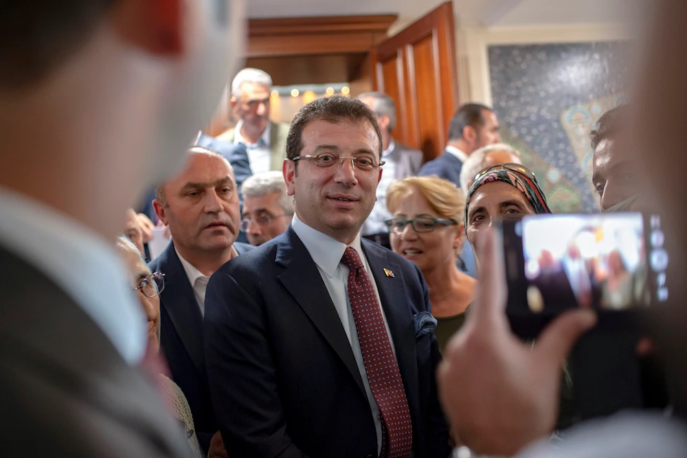 Istanbul's Mayor Ekrem Imamoglu cancelled the transfer of more than 350 million lira to some pro-government foundations. (File/AFP)