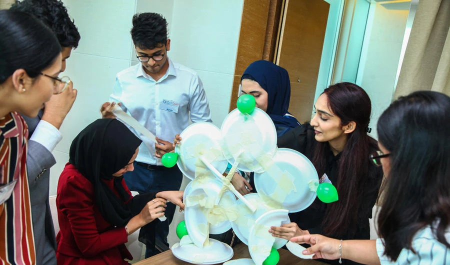 A student workshop in progress during the CEOx1Day program.