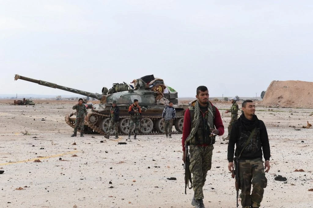 The Syrian government offensive in Idlib is reported to have killed 12 people and wounded 34, according to the Syrian Defense group of first respondents. (File/AFP)