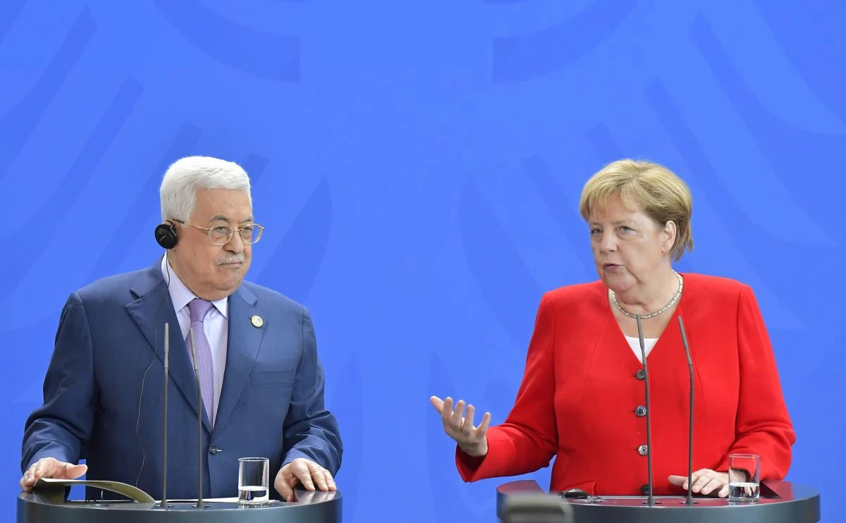 Merkel meets Palestinians’ Abbas for talks in Berlin