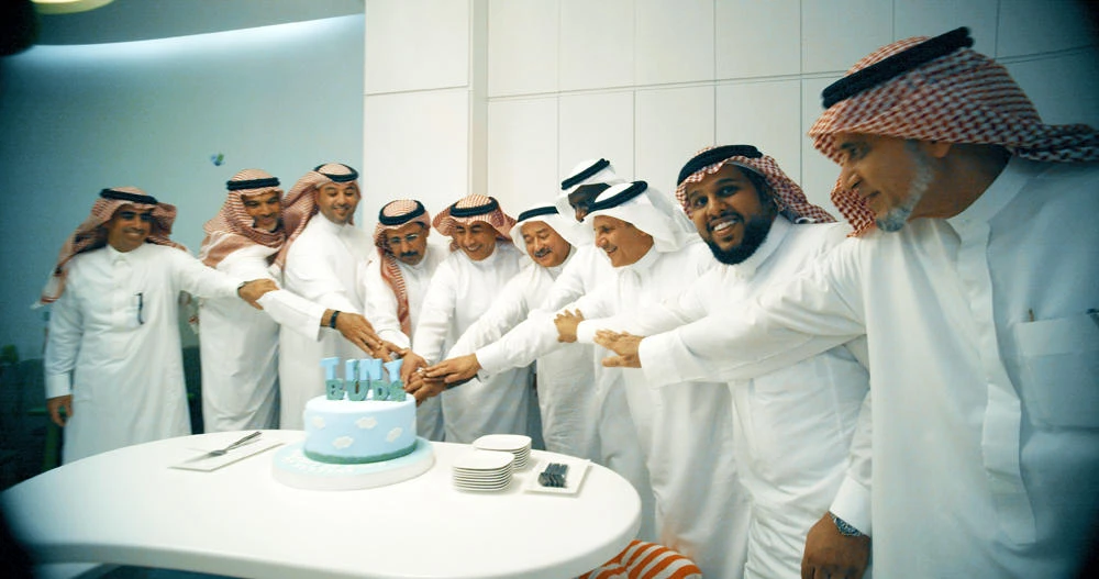 Saudi Airlines Catering Co. (SACC) staff celebrating the launch of the first day-care center in the catering unit at King Abdul Aziz International Airport in Jeddah. (Supplied photo)