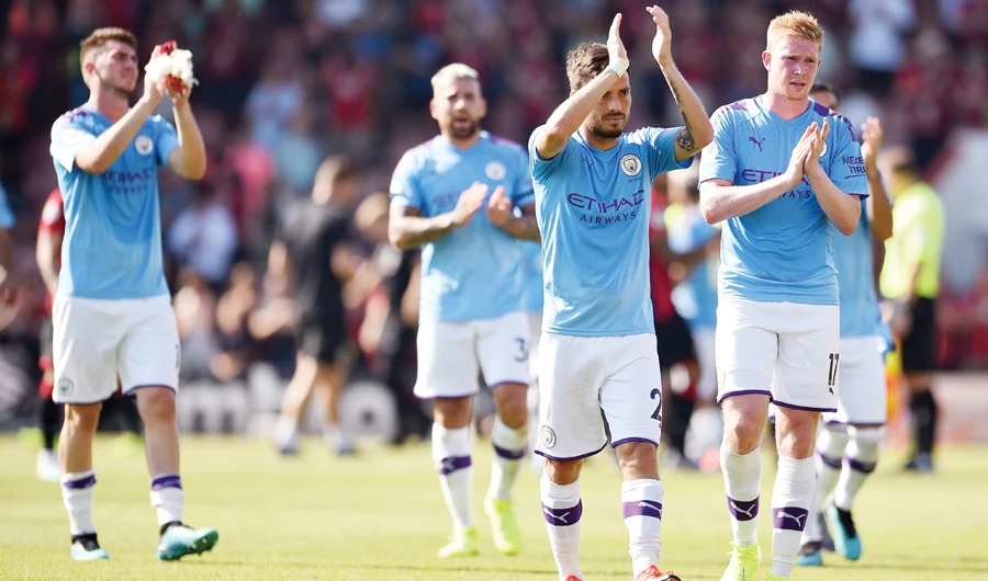 Manchester City Manager Pep Guardiola says he is aiming to maintain the standards he has set in his second and third seasons in charge. (AFP)
