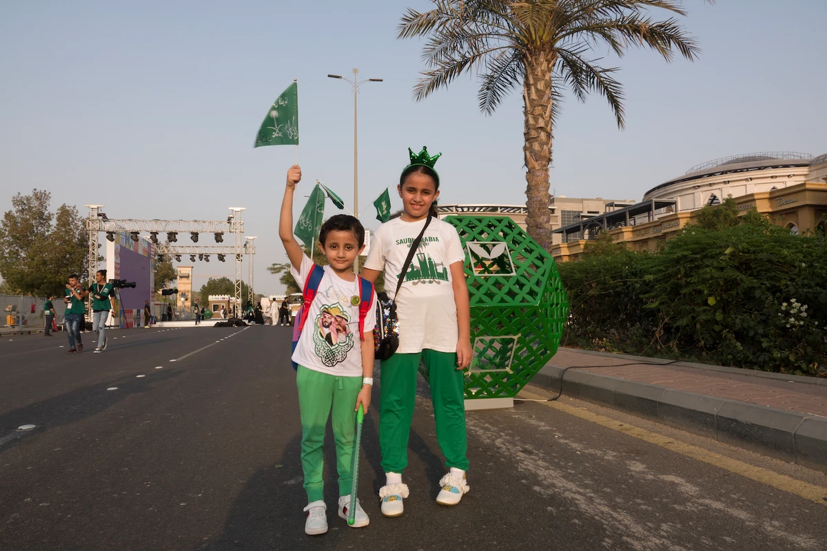 Families took part in a range of fun activities put on ahead of Saudi National Day in Jeddah on Saturday. (AN photo/Huda Bashatah)