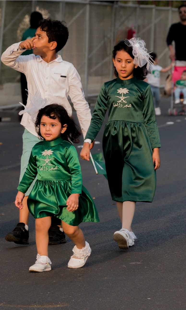 Families took part in a range of fun activities put on ahead of Saudi National Day in Jeddah on Saturday. (AN photo/Huda Bashatah)
