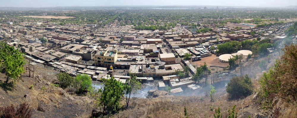 Aerial view of the city of Bamako in Mali. (Shutterstock)