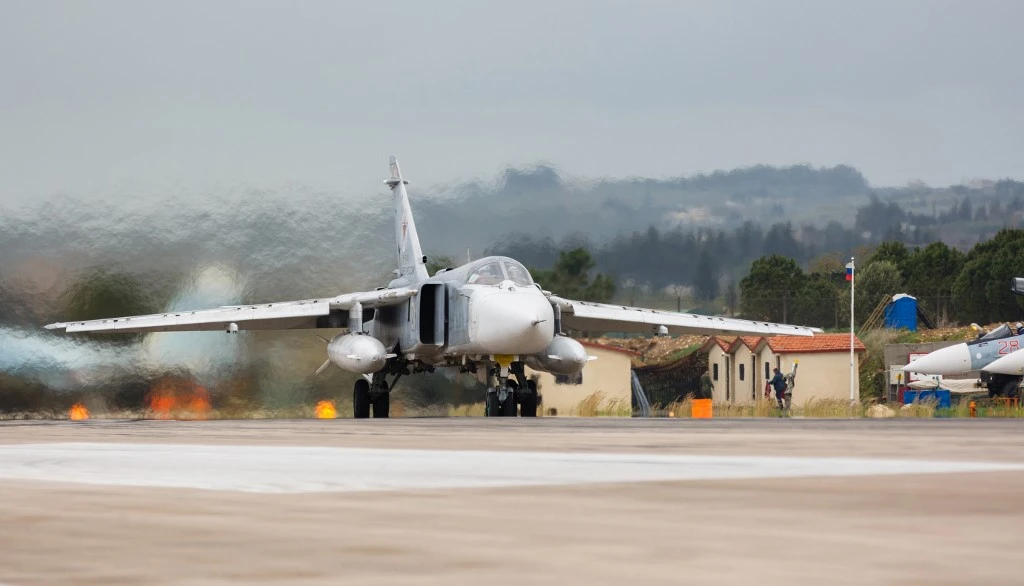 Anti-aircraft defences intercept drones attacking Syria's Hmeimim airbase