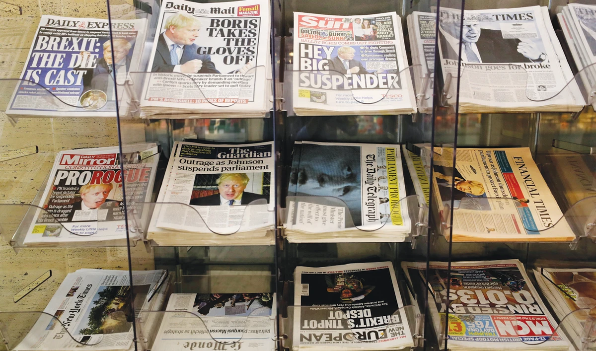 British PM Boris Johnson is threatening to take Britain out of the EU on Oct.31 without a transition deal. (AP)