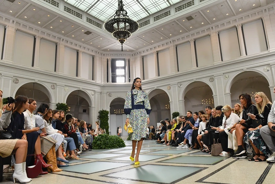 A model walks the runway for the Tory Burch Spring/Summer 2020 show during New York Fashion Week. (File/AFP)
