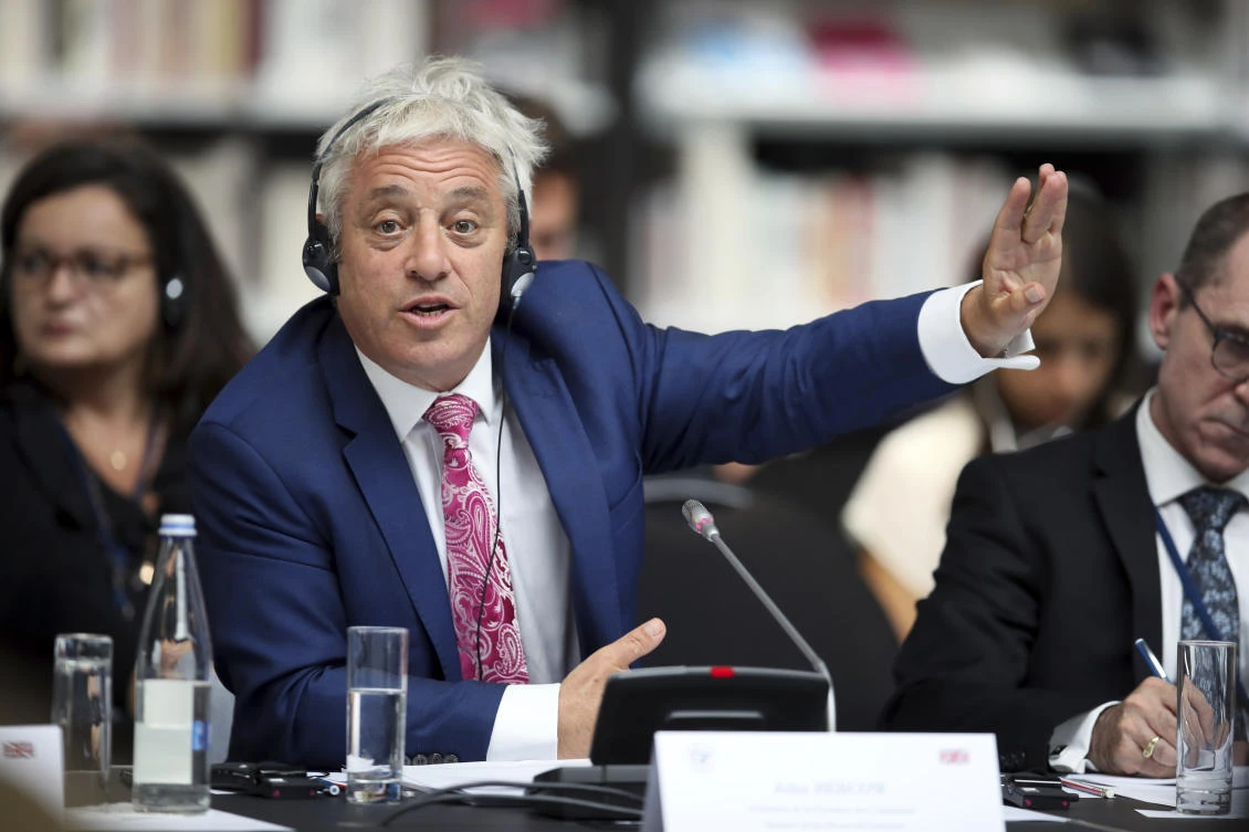 UK parliament Speaker John Bercow announces he will quit