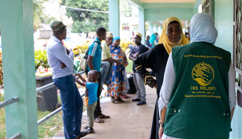 KSRelief volunteer medical team perform pediatric and general surgeries in Comoros as part of its medical campaign. (KSRelief photo via Twitter)