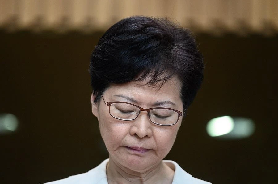 Carrie Lam last week withdrew a controversial extradition bill that had triggered the protests. (File/AFP)