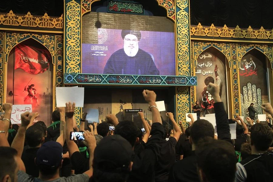 Hassan Nasrallah said Lebanon and the Lebanese people reserve the right to defend the country against Israeli attacks. (File/AFP)