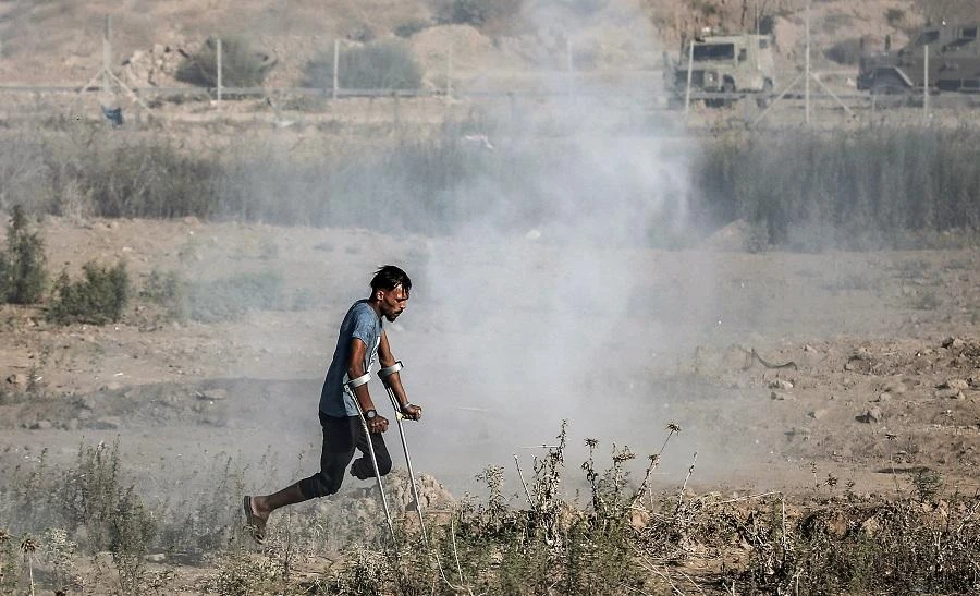 Israeli fighter jets “hit 15 terrorist targets in the north and center of the Gaza Strip,” the army said. (File/AFP)
