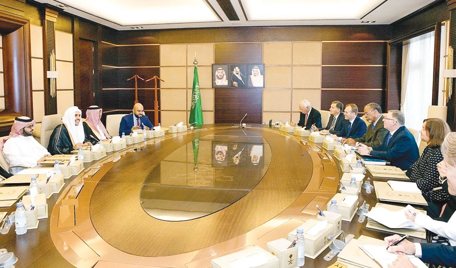 The meeting was held on the anniversary of the 9/11 attacks, and aimed to discuss ways to promote international coexistence and harmony. (SPA)
