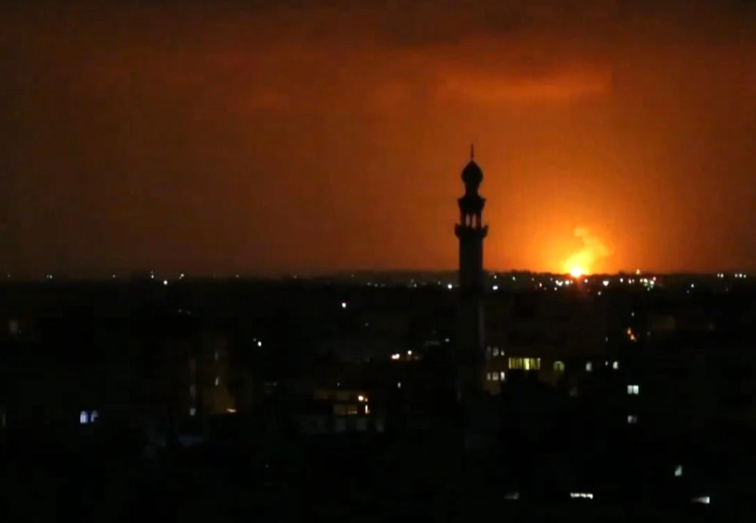 Israel bombed Hamas positions in Gaza overnight in retaliation for rocket fire across the border. (AFP)