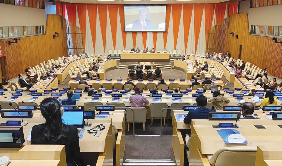Saudi Arabia was represented at the UN session in New York by deputy permanent representative, Dr. Khaled Manzlawiy. (SPA)