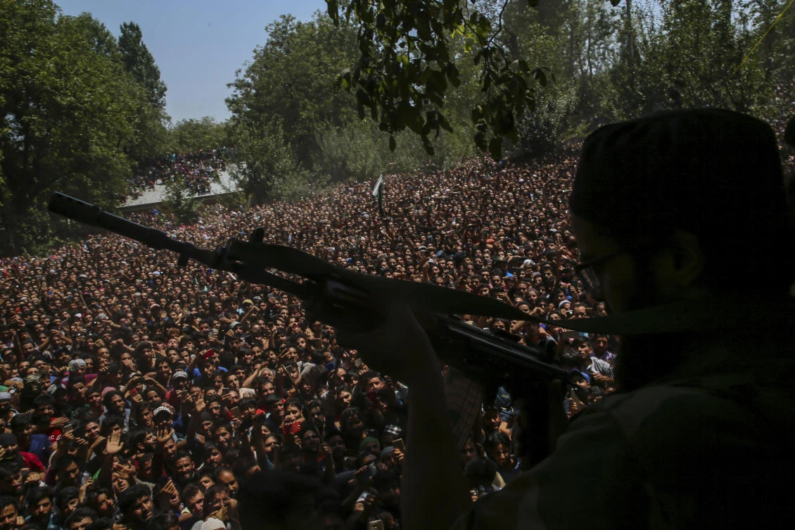 Indian troops opened fire “unprovoked” in the Hajjipir sector of the Pakistani side of Kashmir. (AP)