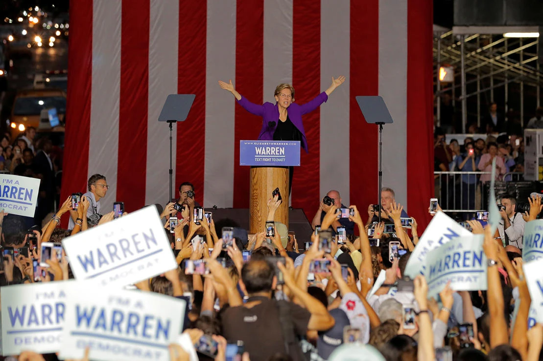 Elizabeth Warren decries Trump as ‘corruption in the flesh’