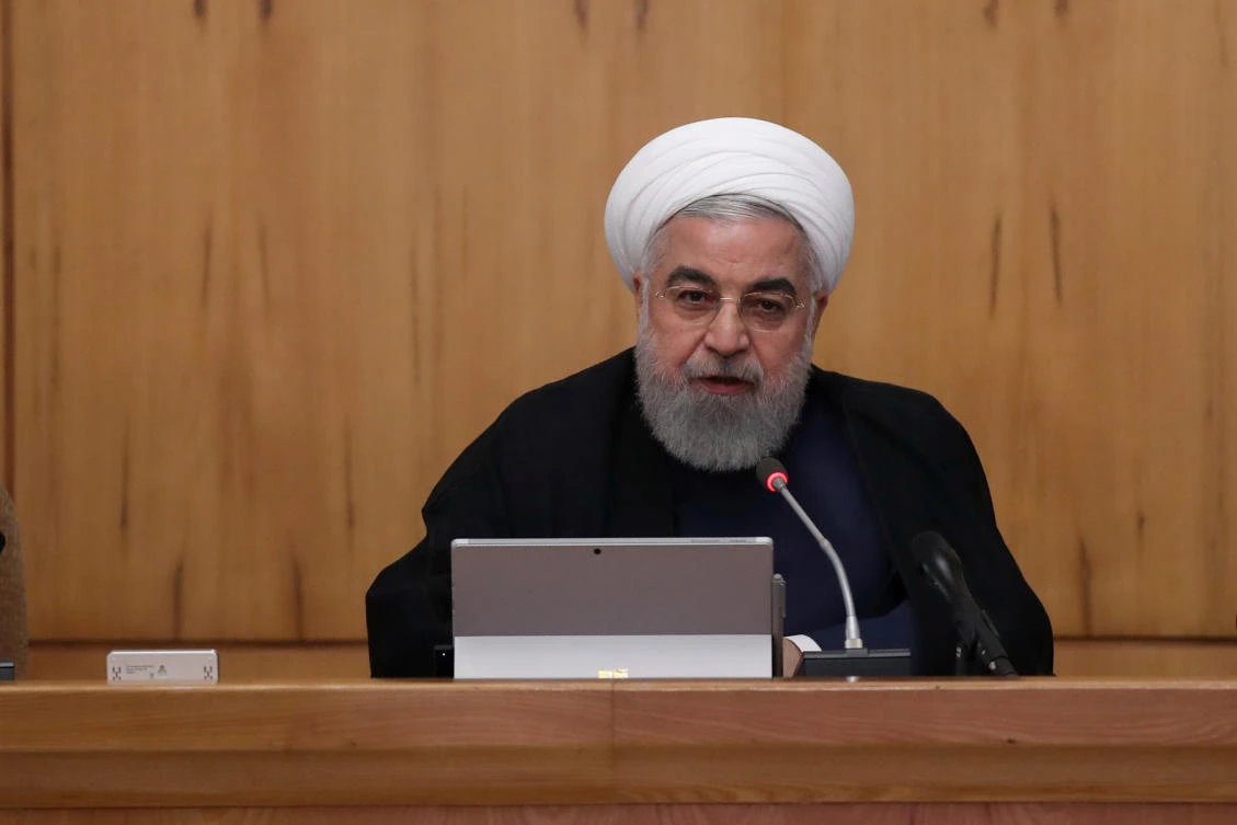 Iranian President Hassan Rouhani speaks during the cabinet meeting in Tehran, Iran, September 18, 2019. (Reuters)