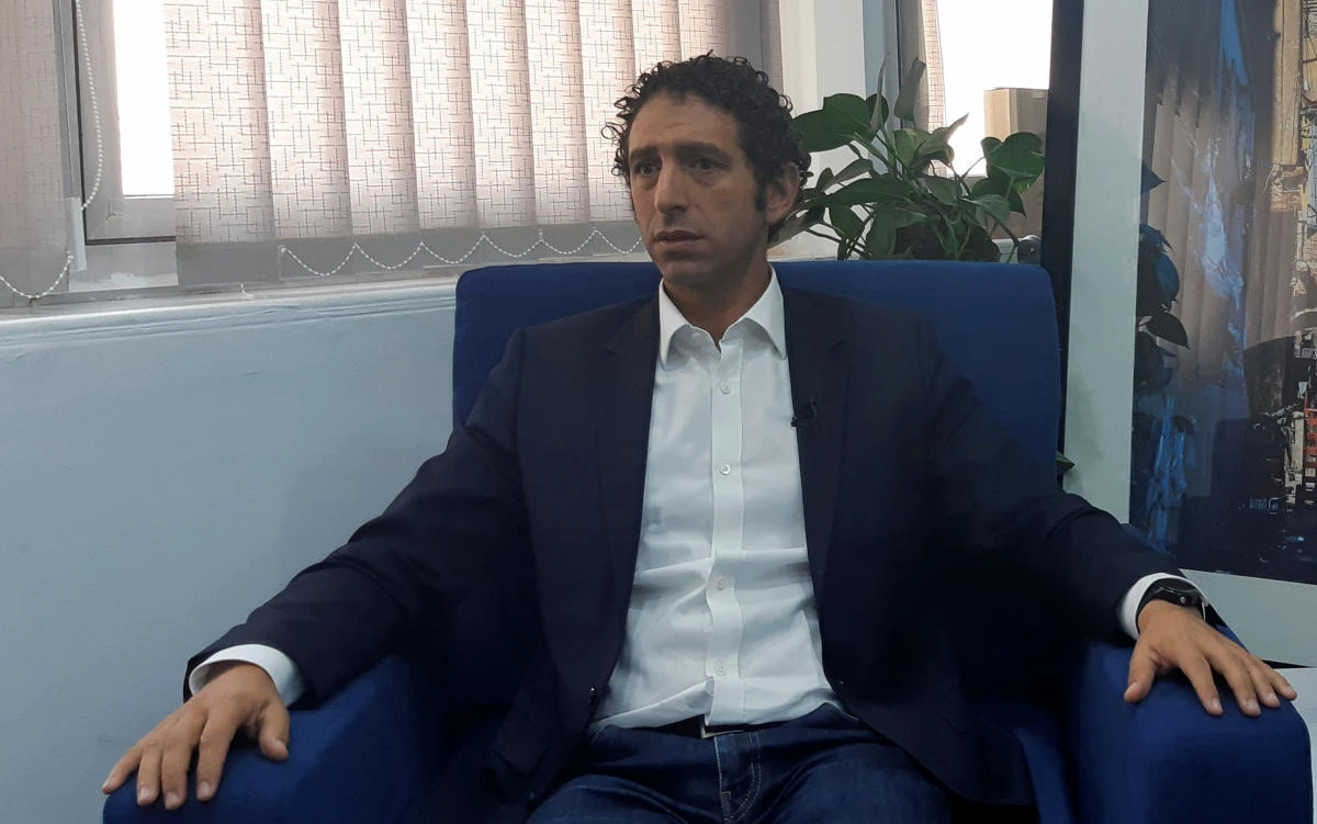 Mounir Nakhla, founder and CEO of Halan, is seen during an interview with Reuters in Cairo, Egypt September 17, 2019. Picture taken September 17, 2019. (Reuters)