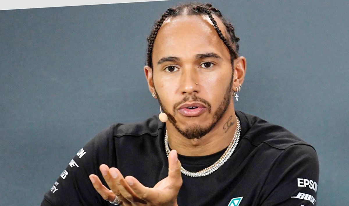 Mercedes’ British driver Lewis Hamilton during a press conference ahead of the Singapore Grand Prix night race. (AFP)