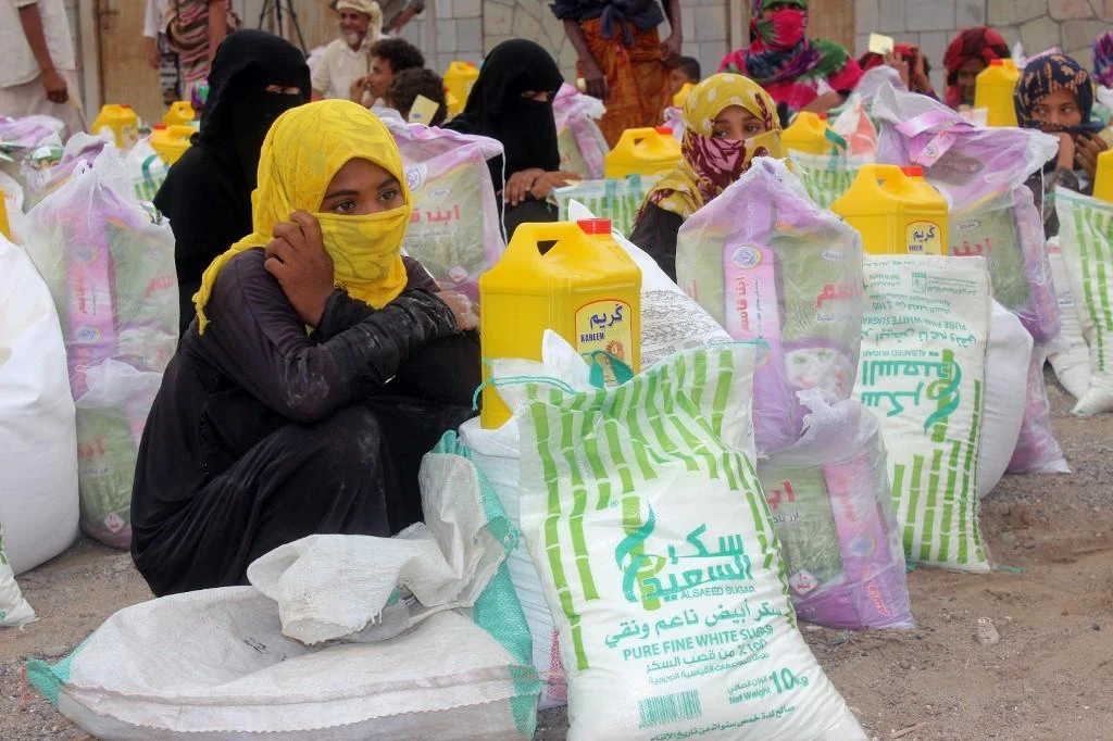 The Houthi militia in Yemen have used access to aid and food as a political tool. (AFP)
