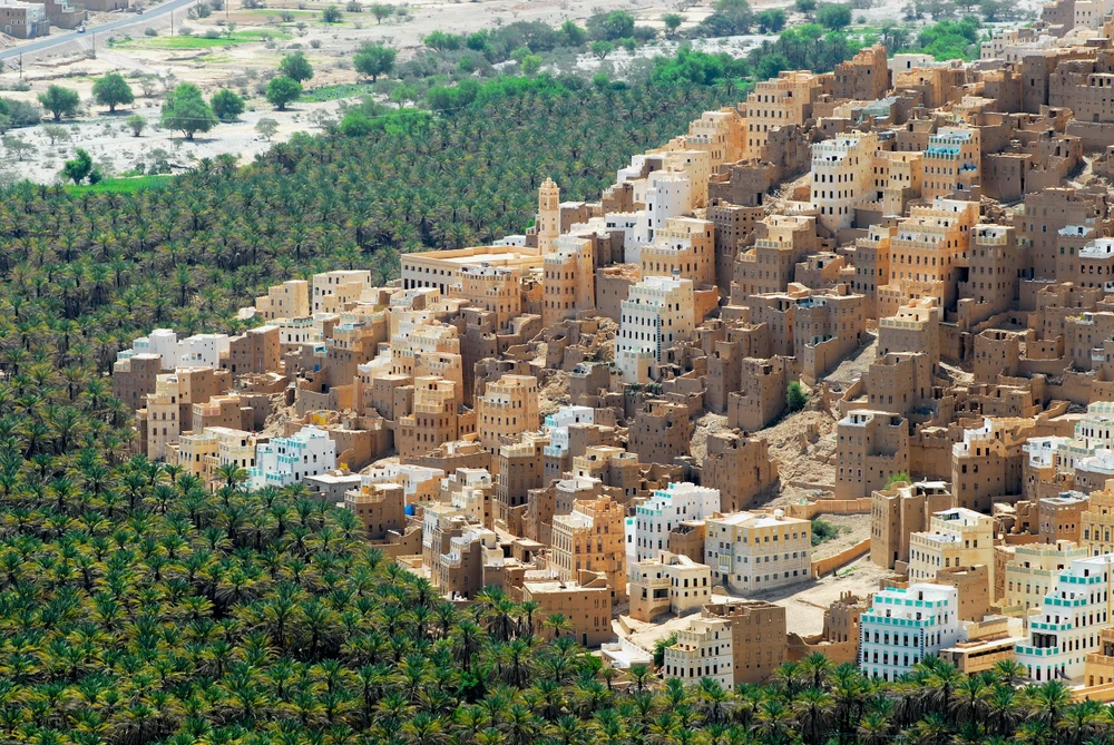 View to the city of Seiyun in Hadramaut valley, Yemen. (Shutterstock)