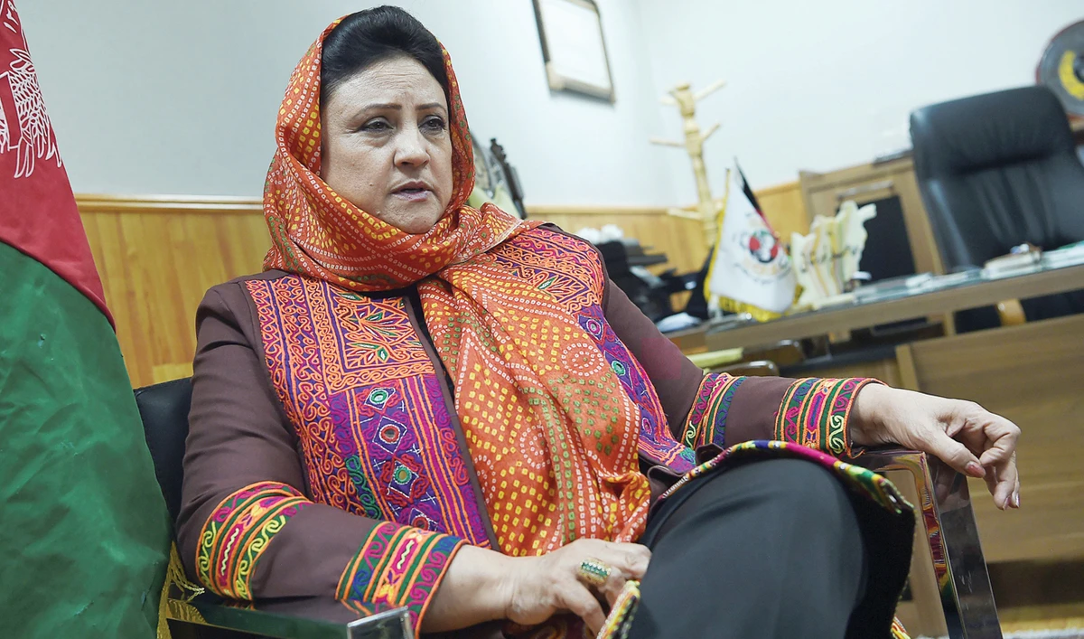 Hawa Alam Nuristani, head of the Afghan Independent Election Commission. (AFP)
