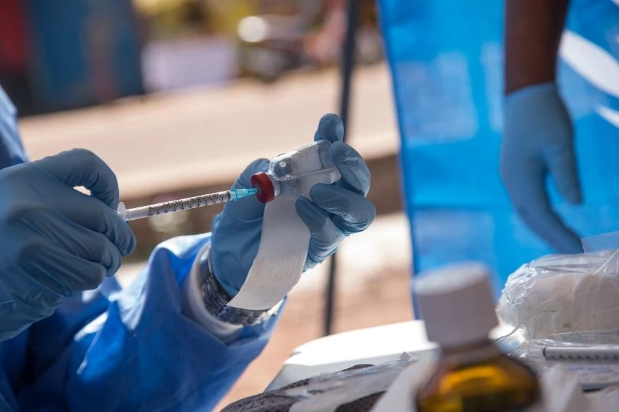 The second Ebola vaccine, manufactured by Johnson & Johnson, to counter the ongoing outbreak. (File/AFP)