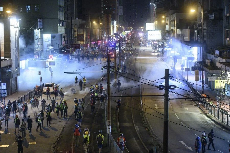 The anti-government protesters are making several demands including fully democratic elections in the semi-autonomous Chinese city. (File/AFP)