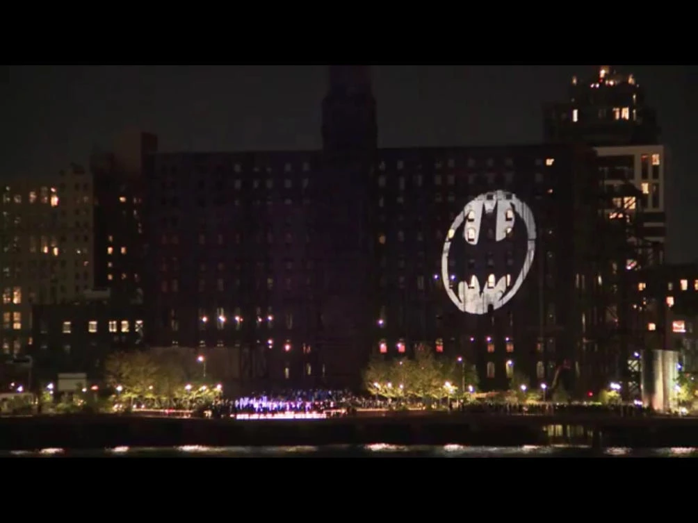 Holy anniversary! Displays of bat signal fete Batman at 80
