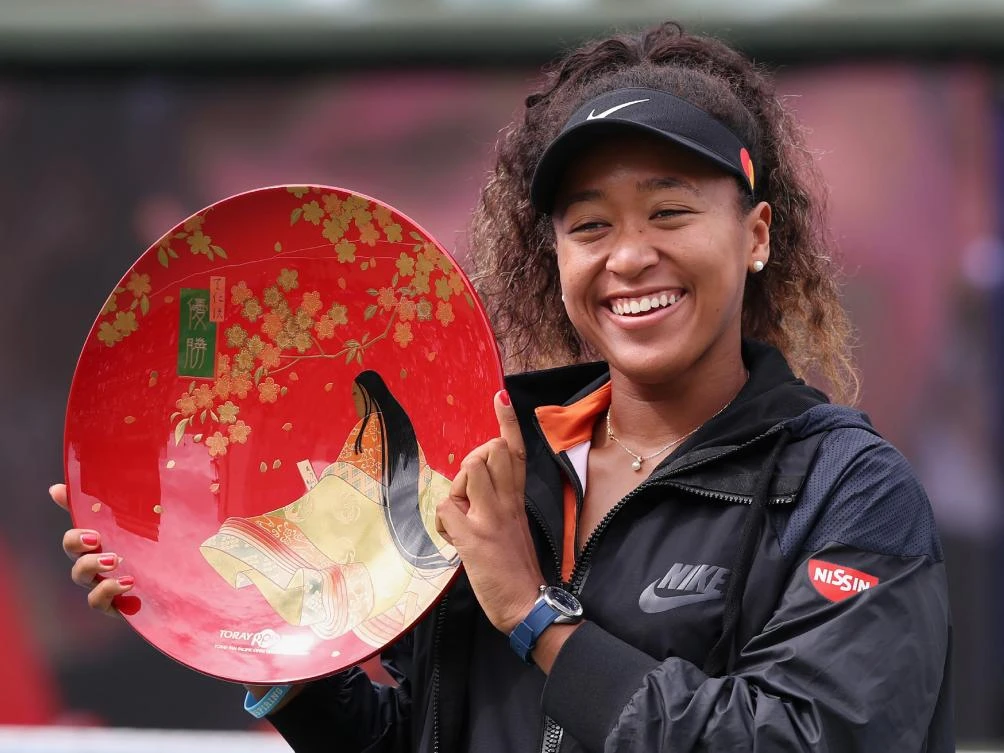 Naomi Osaka became the first Japanese player to win the Pan Pacific title since Kimiko Date in 1995. (Jiji Press/AFP)