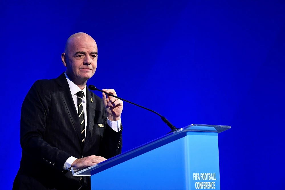 FIFA President Gianni Infantino said that Iran has assured atht ‘as of the next international game of Iran, women will be allowed to enter football stadiums.’ (Reuters)