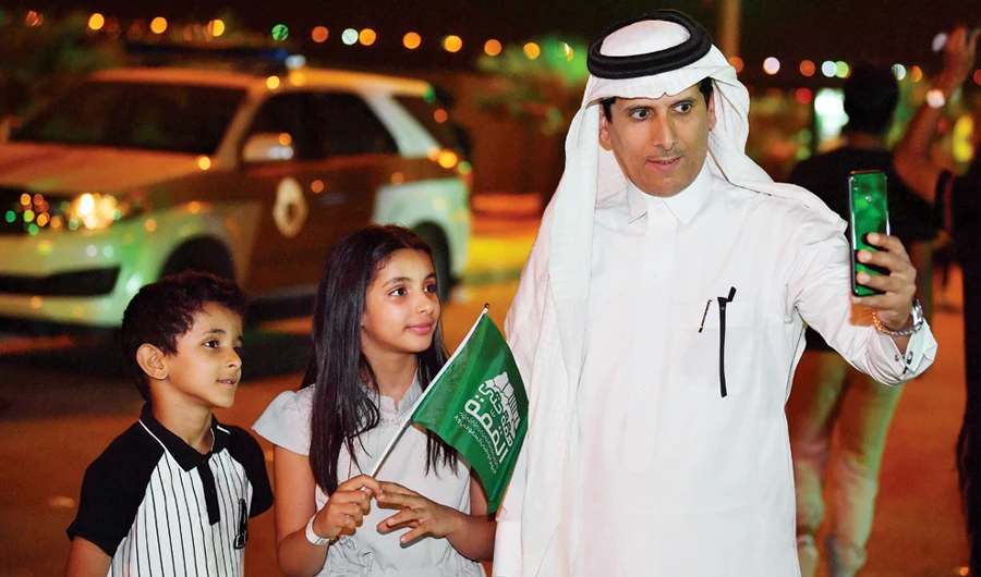 Activities at Riyadh’s National Museum have included performances by folk bands, an Arab falcons show, interactive workshops to teach children about Saudi heritage and culture. (AN photo by Basheer Saleh)