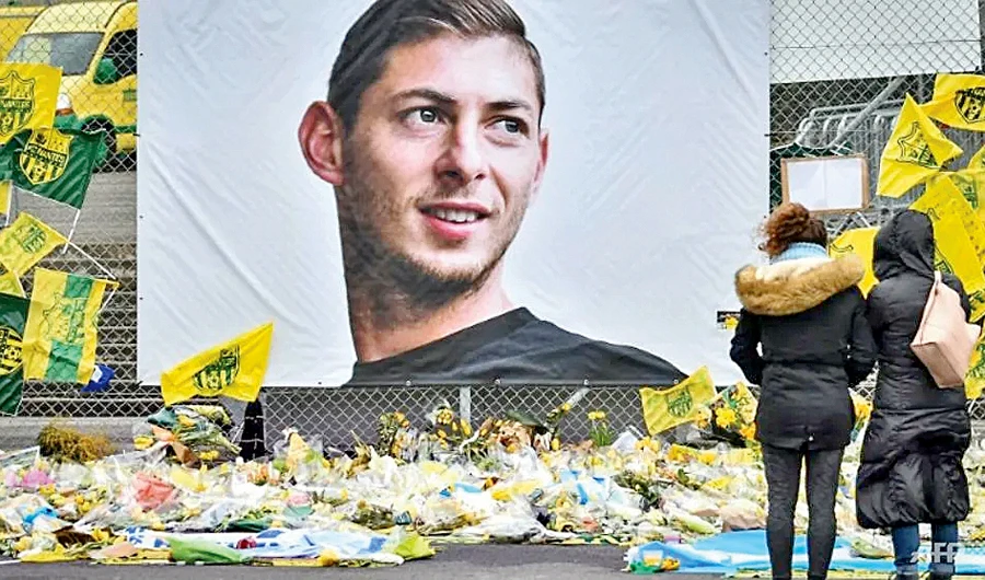 Argentine soccer player Emiliano Sala was killed in a plane crash in January. (AFP)