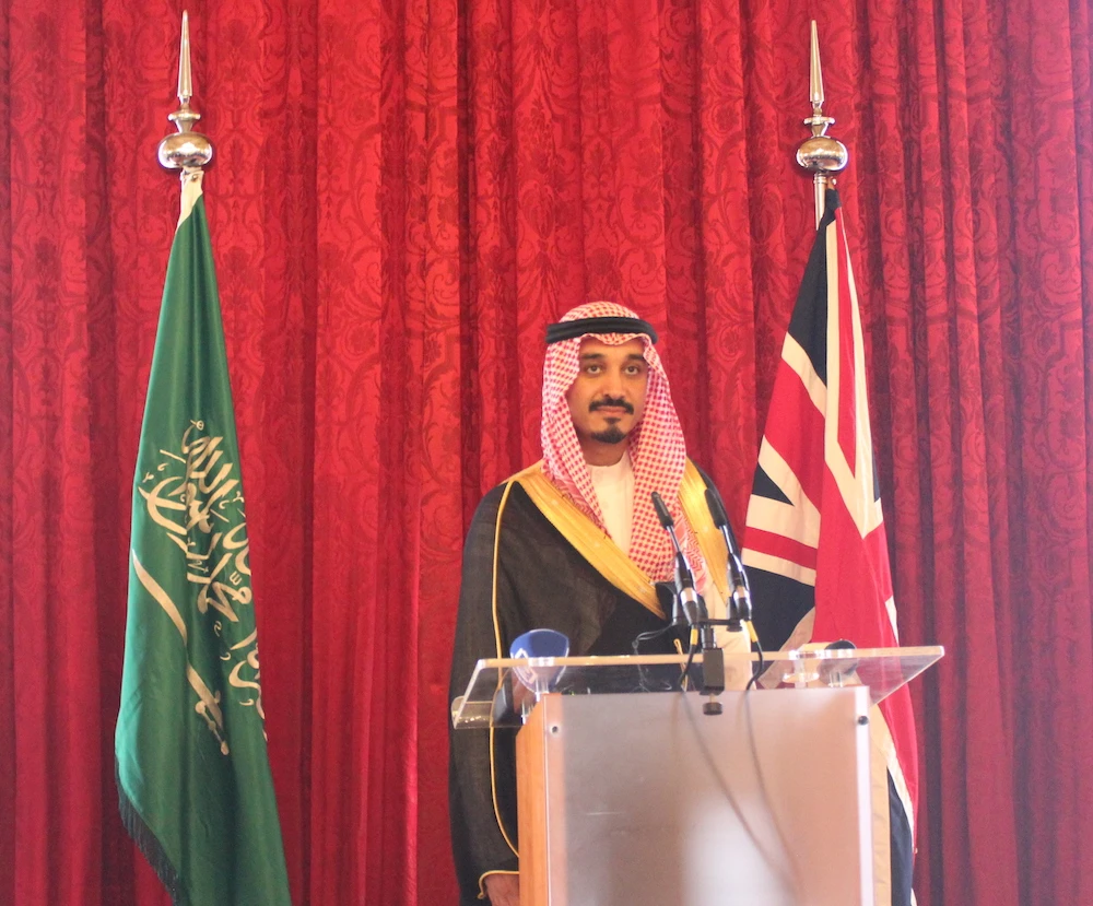 Saudi ambassador to London praises UK ties at national day celebration