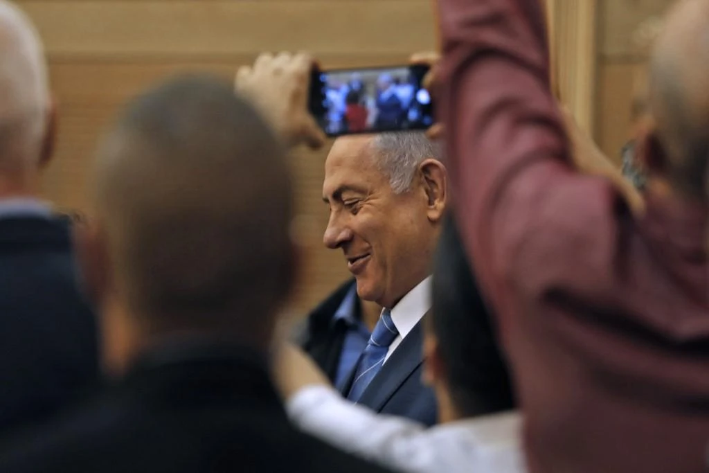 Isareli Prime Minister Benjamin Netanyahu has shown no sign of willingly giving up his post. (AFP)