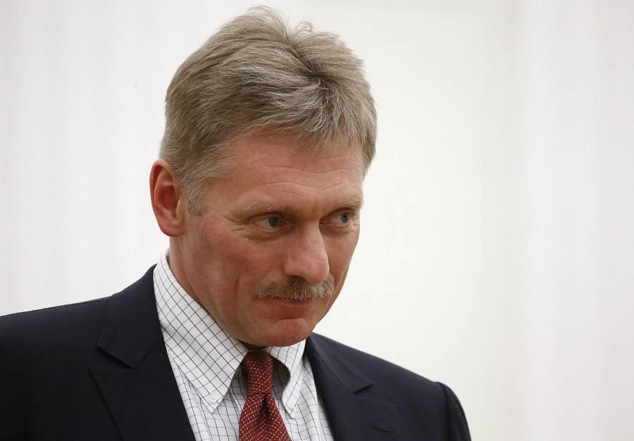 Kremlin spokesman Dmitry Peskov attends a meeting of Russian President Vladimir Putin with Ben van Beurden, CEO of Royal Dutch Shell, (both not pictured) at the Kremlin in Moscow on June 21, 2017. (File/AFP)