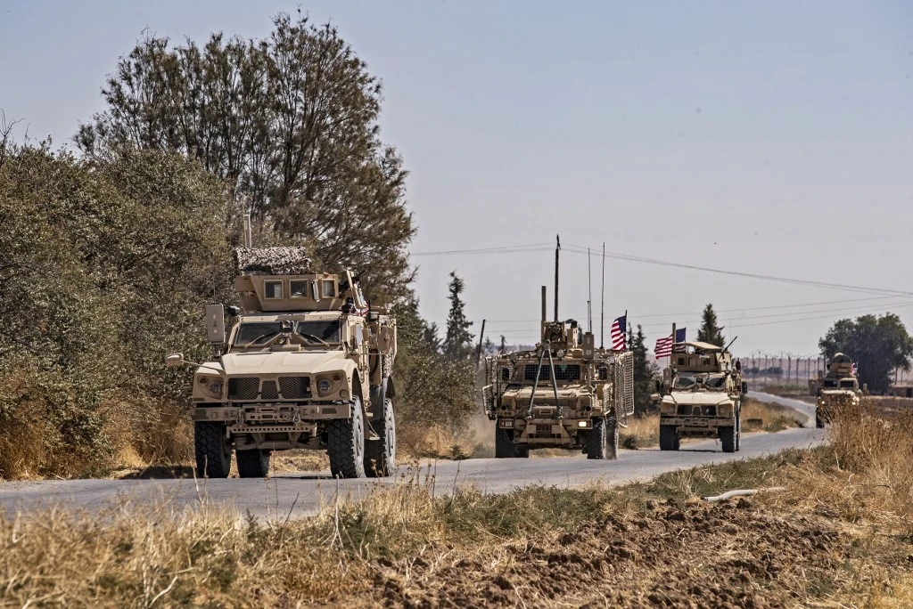 The US and Turkey launched a second round of joint patrols in northeastern Syria on Tuesday as part of plans to create a ‘safe’ buffer zone. (AFP)