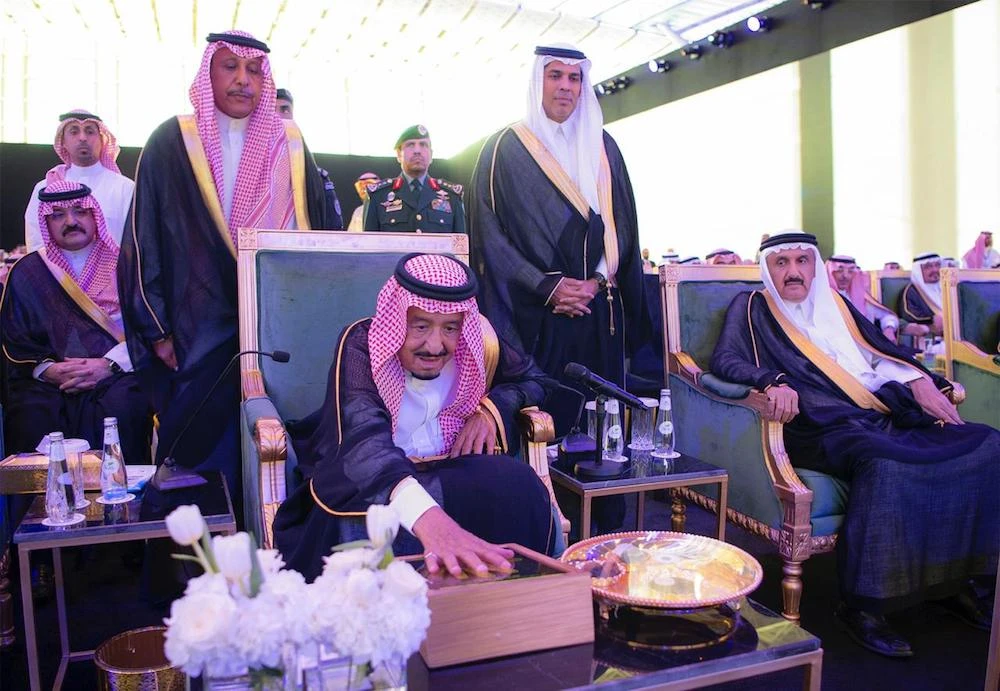 Saudi Arabia’s King Salman inaugurates new terminal at King Abdulaziz International Airport in Jeddah. (SPA)