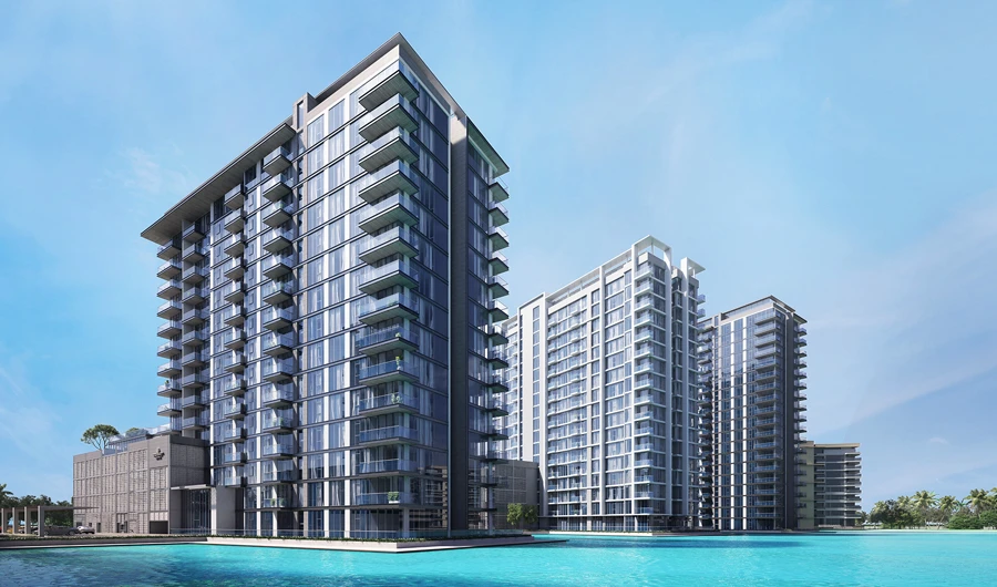 Seagull Point comprises 14 floors featuring contemporary waterfront from one-two- and three-bedroom apartments.