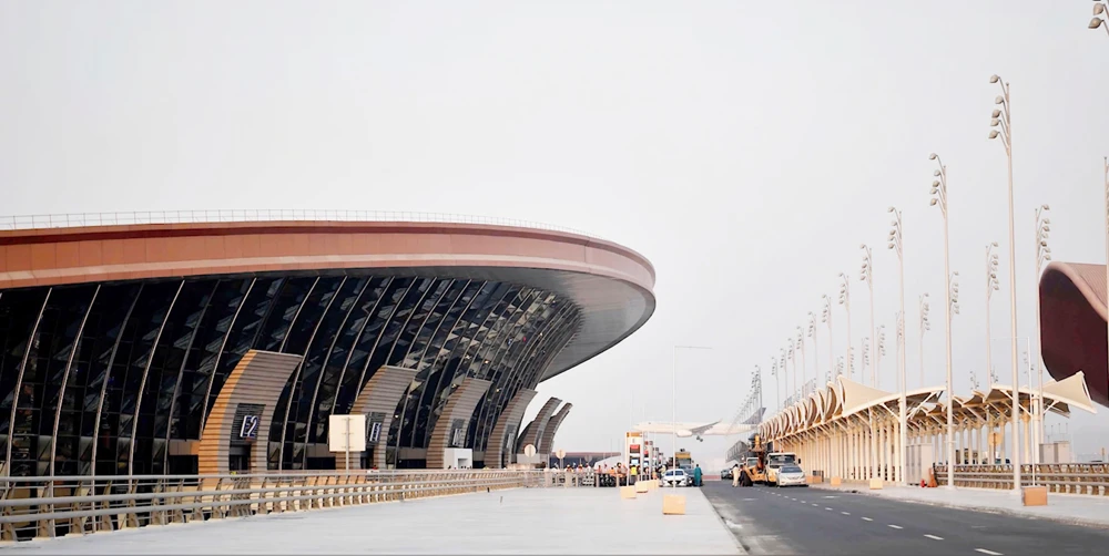 A view of the new King Abdulaziz International Airport's Terminal 1. (AN photo)