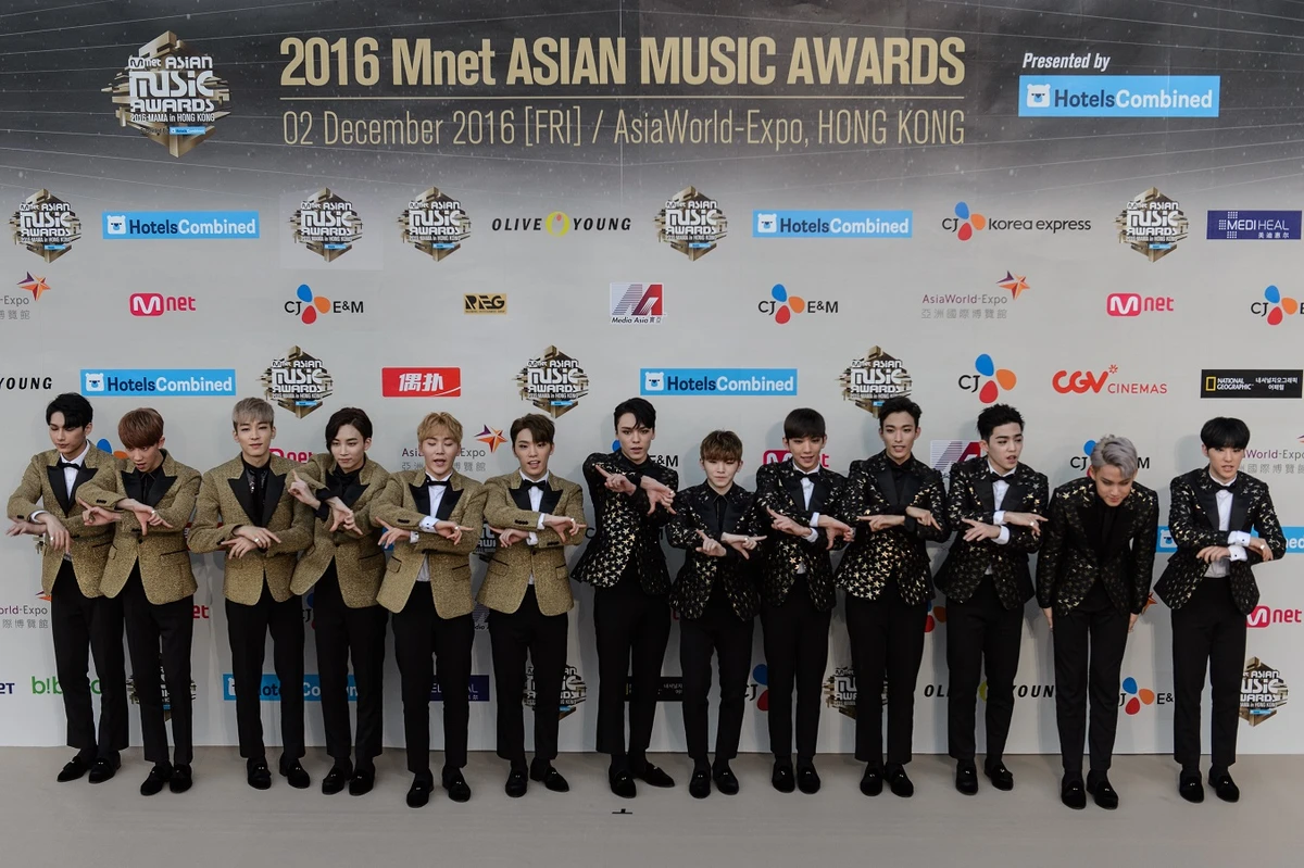 K-pop band Seventeen are set to perform in the UAE’s Dubai World Trade Centre on Oct. 17.(AFP)