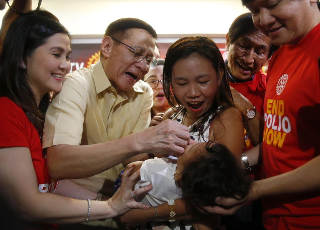 Philippine health officials declared a polio outbreak in the country on Thursday, nearly two decades after the World Health Organization declared it to be free of the highly contagious and potentially deadly disease. (AP)