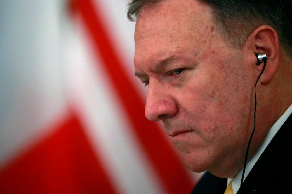 US Secretary of State Mike Pompeo declined to discuss the issue of a prisoner swap with Iran. (AFP)