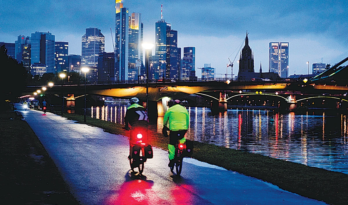 Frankfurt is home to some of Europe’s biggest banks, many of which are facing tough choices amid an economic slowdown. (AP)